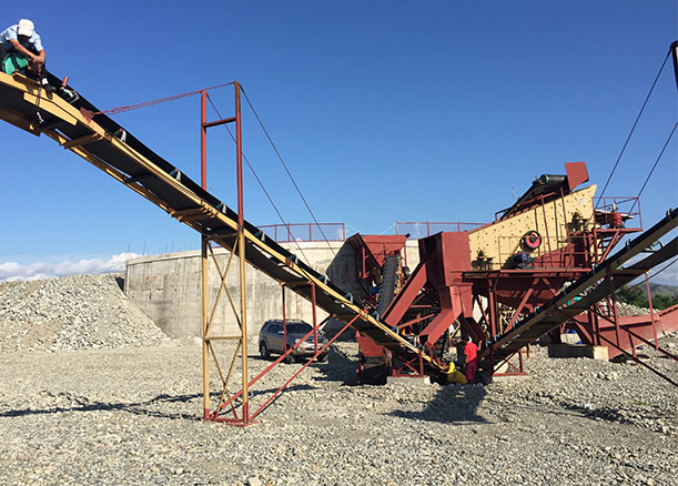 A Three Crushing Stage River Stone Crushing Plant Starts Operation