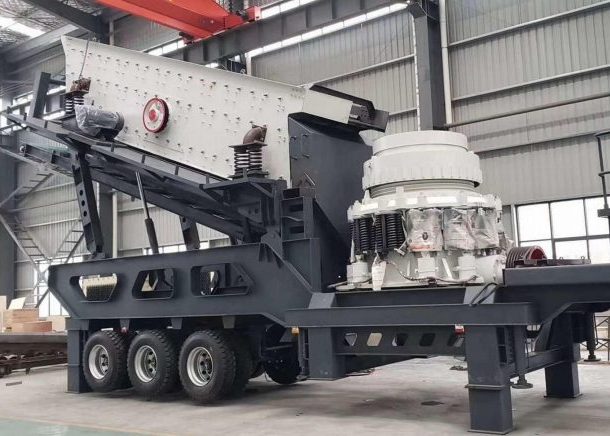 Cone mobile crushing station