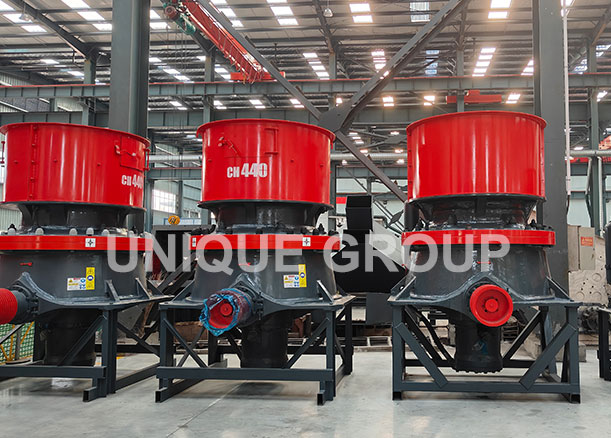 4 sets single-cylinder hydraulic cone crushers were completed