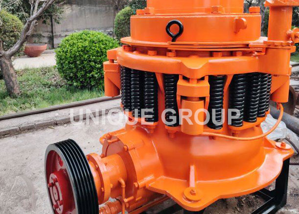 The two-foot spring cone crusher is completed and ready for shipment