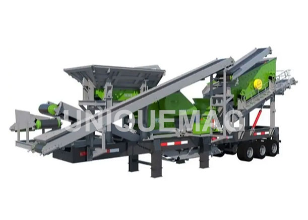 Four-in-one mobile crushing plant