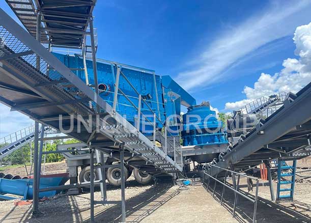 250tph mobile crushing plant is installed in Peru