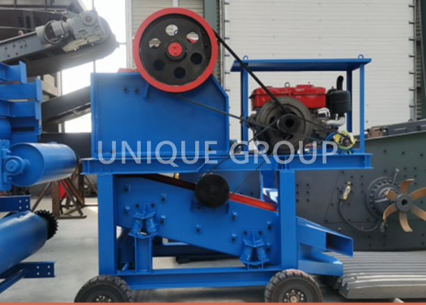 1-20 tons output per hour mobile jaw crusher pe250X400 in production